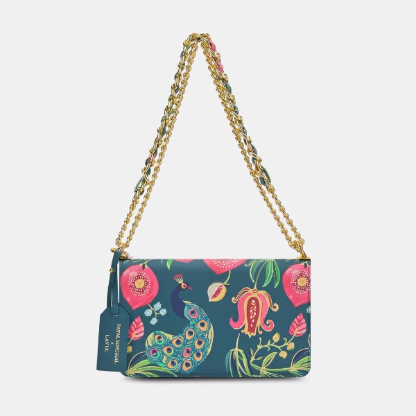 Anar Mor Print Flap Sling Bag